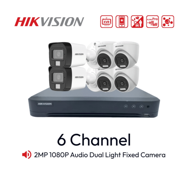 Paket 6 Channel Hikvision Audio