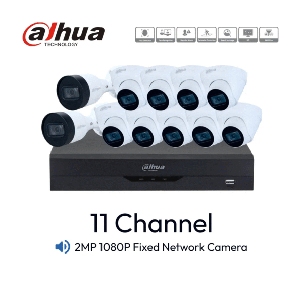Paket 11 Channel Dahua IP-Cam