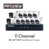Paket 11 Channel ProView IP Cam