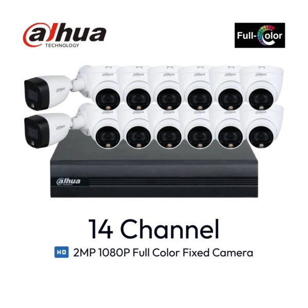 Paket 14 Channel Dahua ColorVu