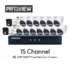 Paket 15 Channel ProView IP Cam