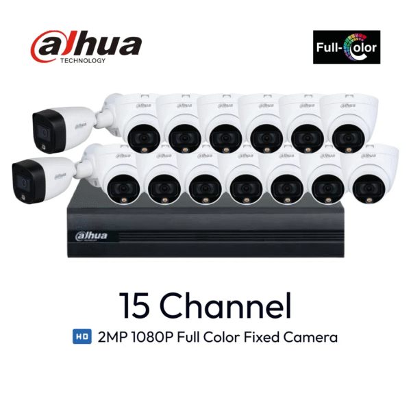 Paket 15 Channel Dahua ColorVu