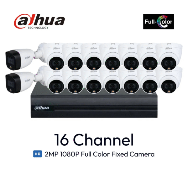 Paket 16 Channel Dahua ColorVu