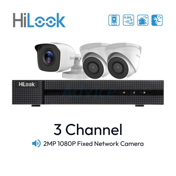 Paket 3 Channel HiLook IP-Cam