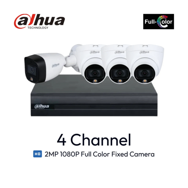 Paket 4 Channel Dahua ColorVu