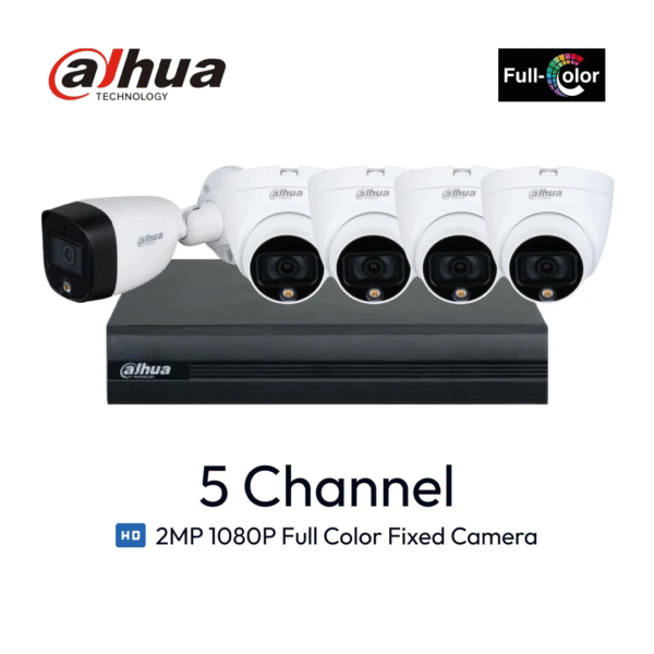 Paket 5 Channel Dahua ColorVu