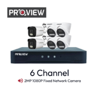 Paket 6 Channel ProView IP Cam