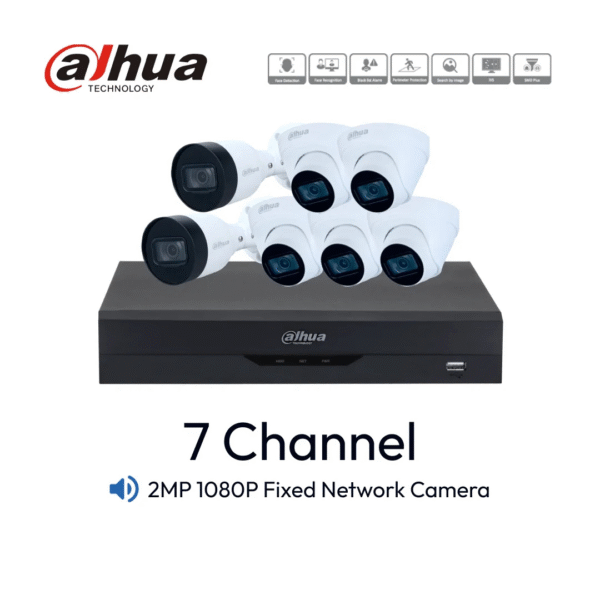 Paket 7 Channel Dahua IP-Cam