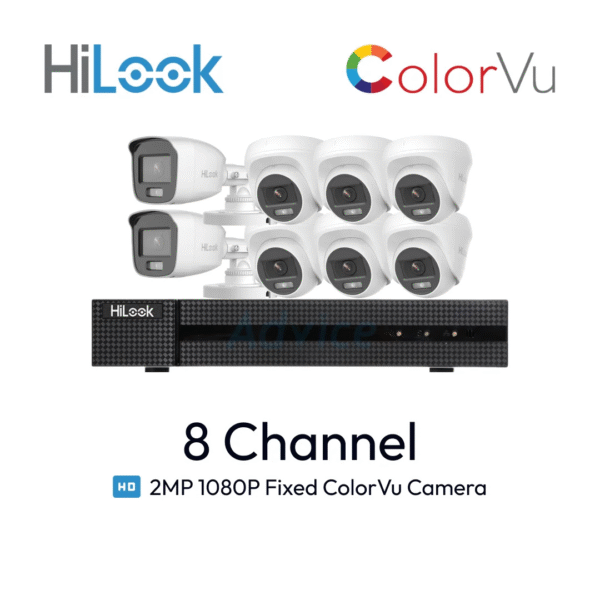 Paket 8 Channel HiLook ColorVu