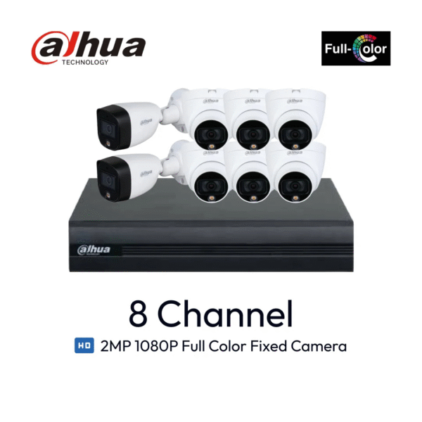 Paket 8 Channel Dahua ColorVu