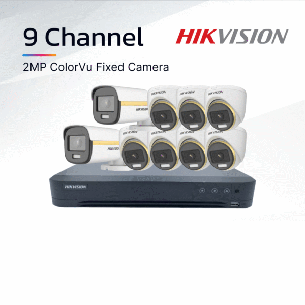 Paket 9 Channel HikVision ColorVu