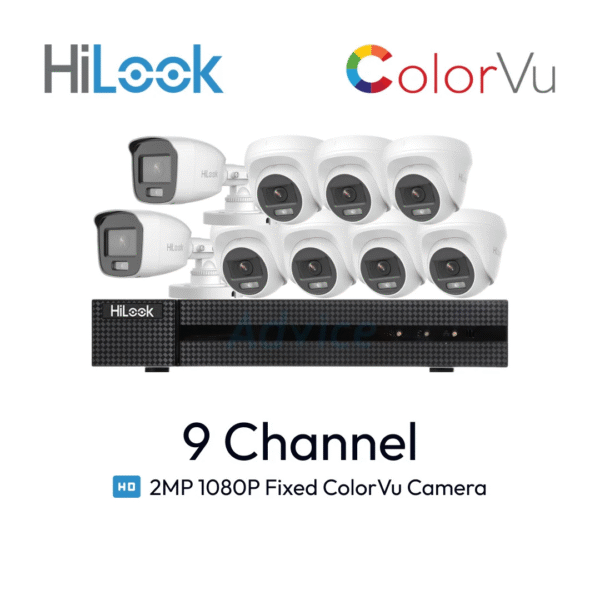Paket 9 Channel HiLook ColorVu