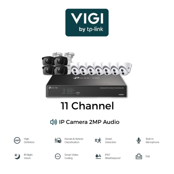 IP CAM VIGI 2MP 11 Channel Vigi IP Cam 2MP 11 Channel