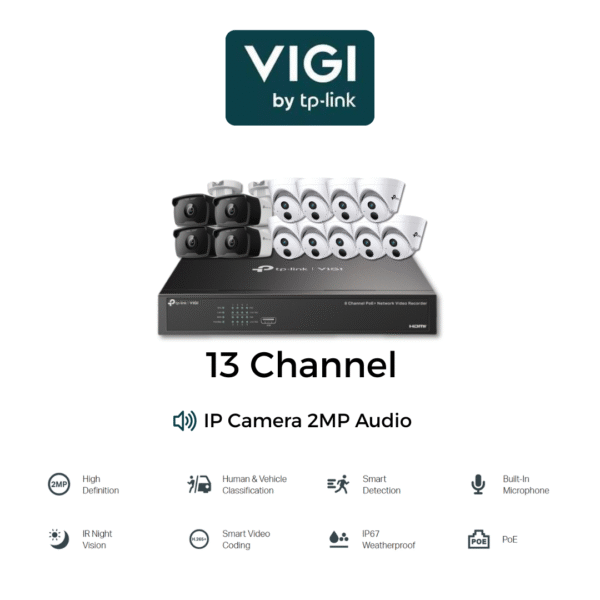 IP CAM VIGI 2MP 13 Channel Vigi IP Cam 2MP 13 Channel