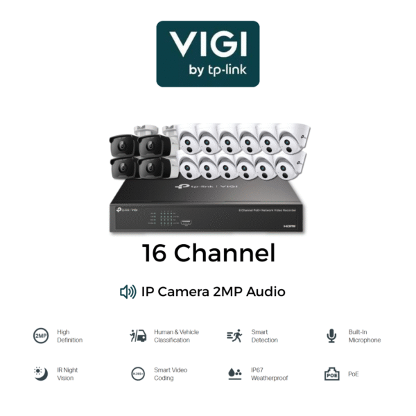 Vigi IP Cam 2MP 16 Channel