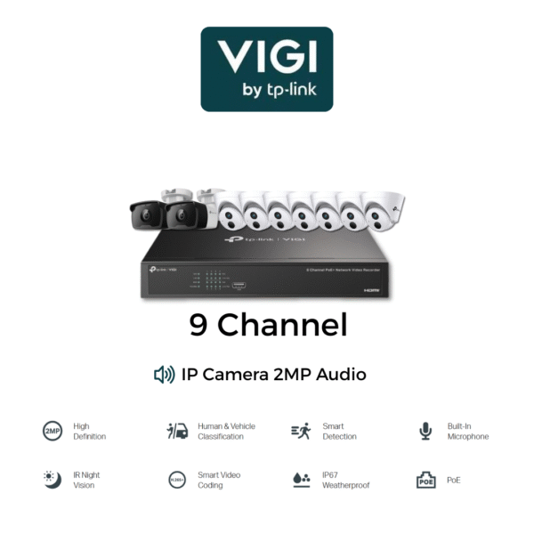 Vigi IP Cam 2MP 9 Channel